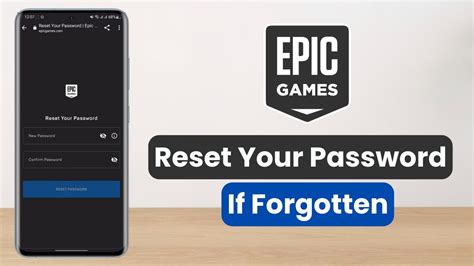 epic games reset password no email