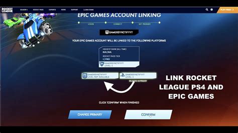 epic games rocket league account linking