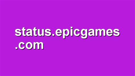 epic games status website