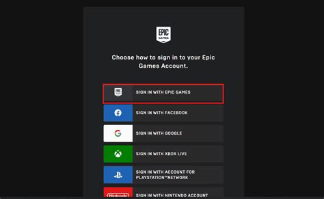 epic games switch sign in