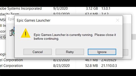 epic launcher install error