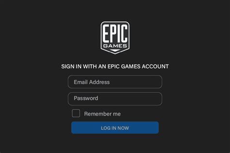 epic login to account