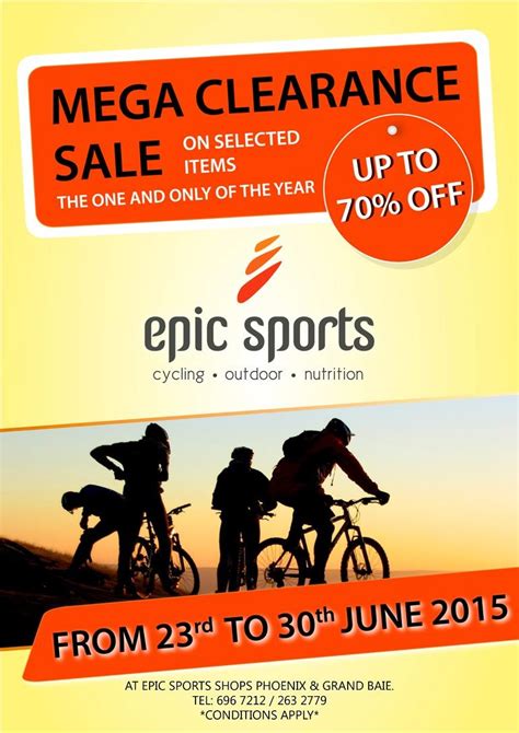 epic sports closeout sale