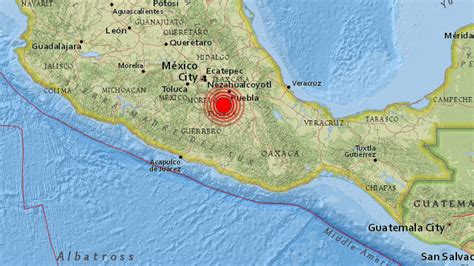 epicentro del temblor de 2017