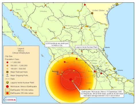 epicentro del terremoto de 1985