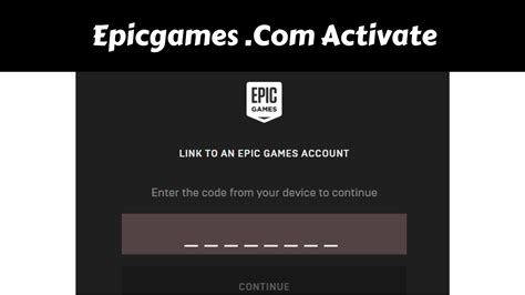 epicgames.com activate