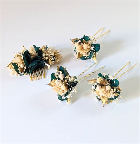 Petite fleur mariage épingles à cheveux fleur dor pièce de Etsy France