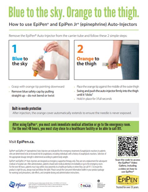 epipen safety data sheet