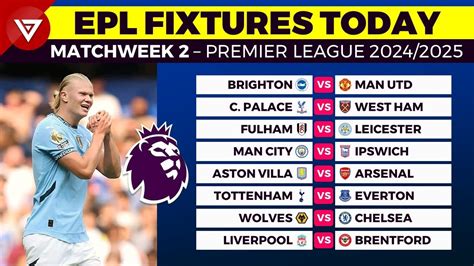 Epl Matches Update Today
