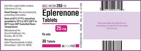 eplerenone 25 mg side effects