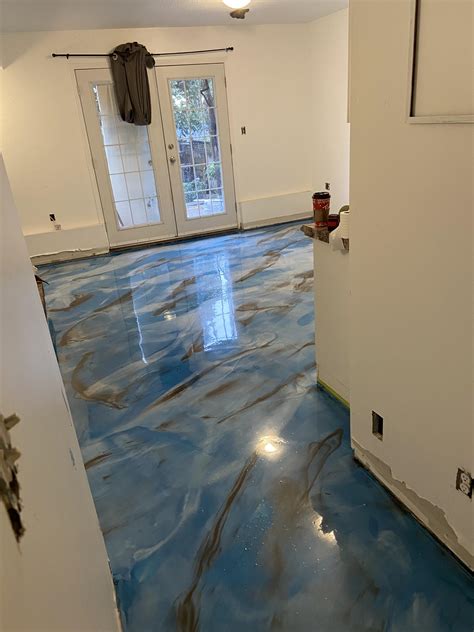 Metallic Floor in 2021 Epoxy floor, Epoxy floor diy, Concrete stained