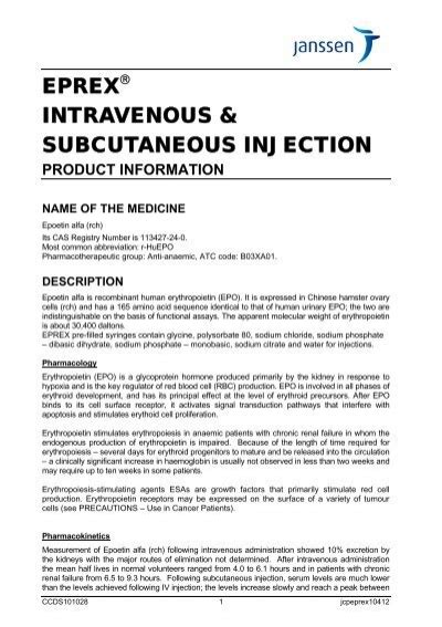 Eprex Prescribing Information