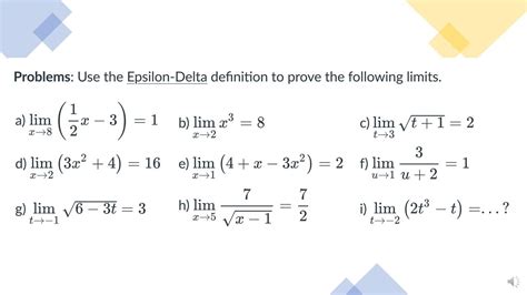epsilon-delta definition of limit examples pdf