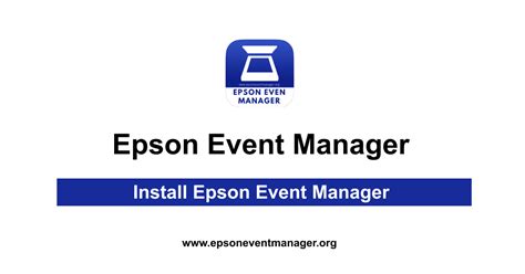 epson event manager software installation