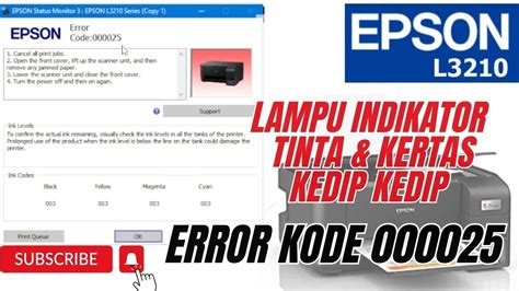 Epson Printer Error 00025