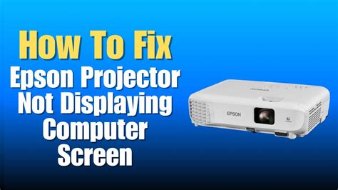 Epson Projector Not Recognizing Computer