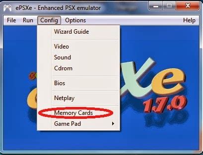 Epsxe Memory Card Setup