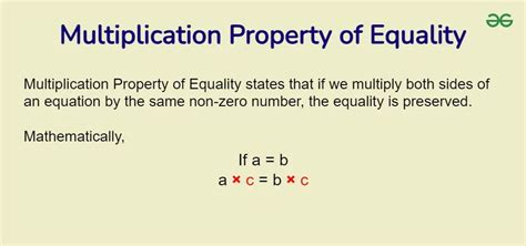 Unveiling the Magic: Equality Property of Multiplication Explained