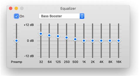 Equalizer Bass Reduce