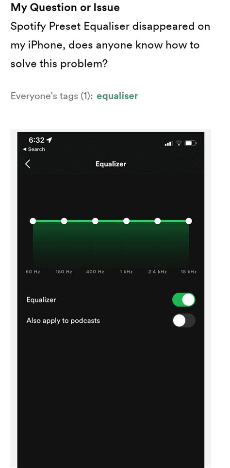 Equalizer Not Showing In Spotify