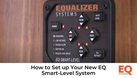 Equalizer Systems Eq Smart-Level Troubleshooting