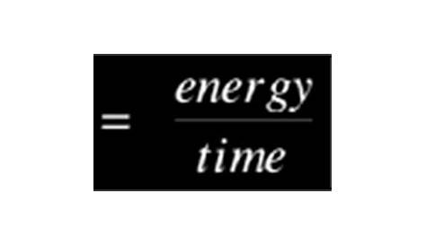 Equation For Power Time And Energy Characteristics Of Electricity Mrs. Bitner's Classes