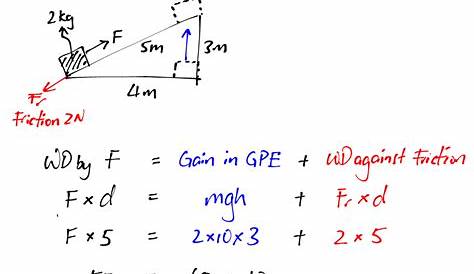 Equation For Work Done By Friction On An Object Homework d Exercises Physics Stack