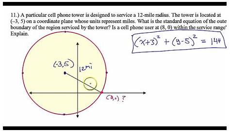 Equation Of A Circle Word Problems Geometry Problem rea (pplications