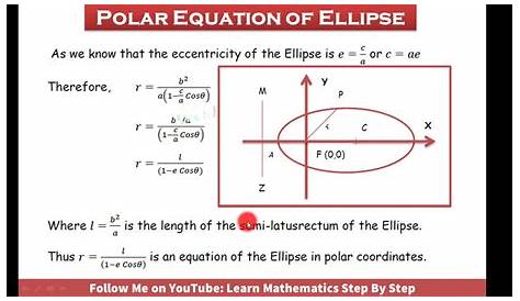 Equation Of Ellipse In Polar Form s s