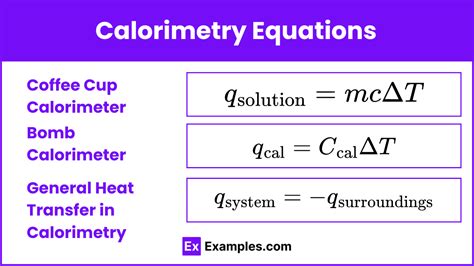 Equation In Calorimeter
