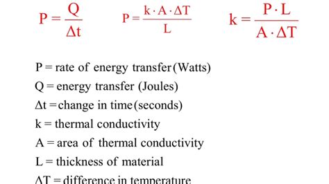 equation of thermal conductivity