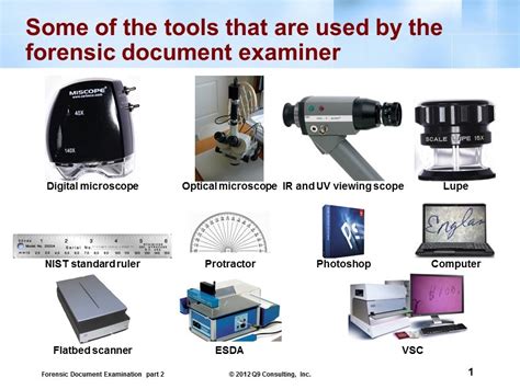 Equipment Forensic Science Tools