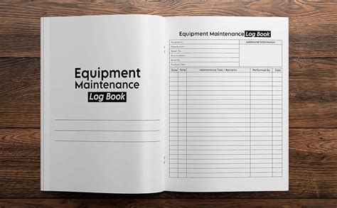 Equipment Maintenance Book