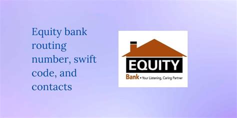equity bank swift number