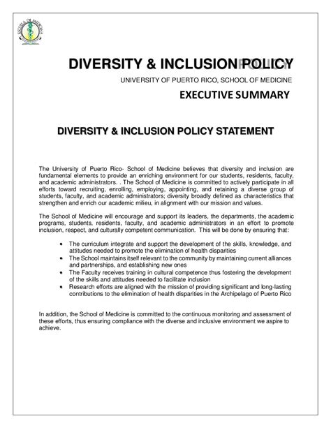 equity diversity and inclusion policy