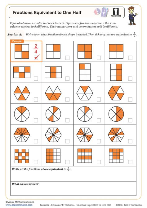 equivalent fractions worksheet pdf