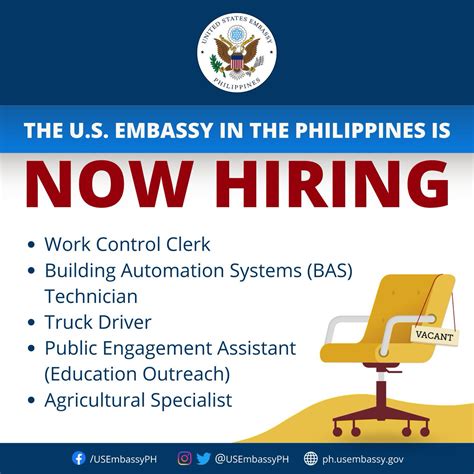 United States (U.S) Embassy 2021/2022 Recruitment Form Portalerajobs
