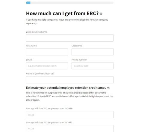 erc tax credit qualification form