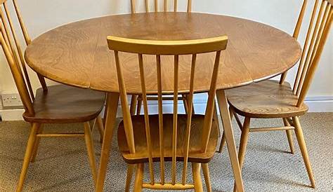 Ercol Dining Table And Chairs Ebay Five Piece Suite Antique Hemswell