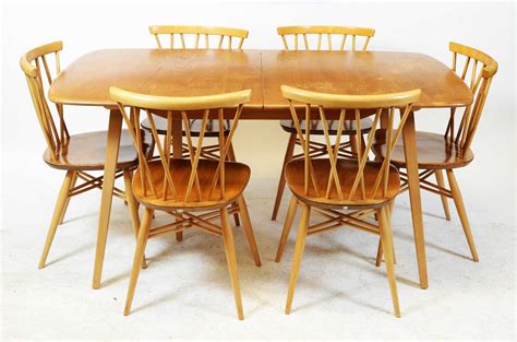 Ercol Extendable Dining Table And Chairs