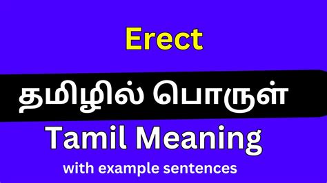 erect image meaning in tamil with example