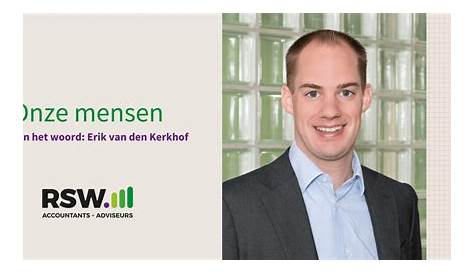 Onze mensen - Erik van den Kerkhof - RSW Accountants + Adviseurs