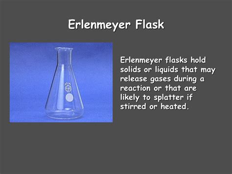 Erlenmeyer Flask Function In Laboratory