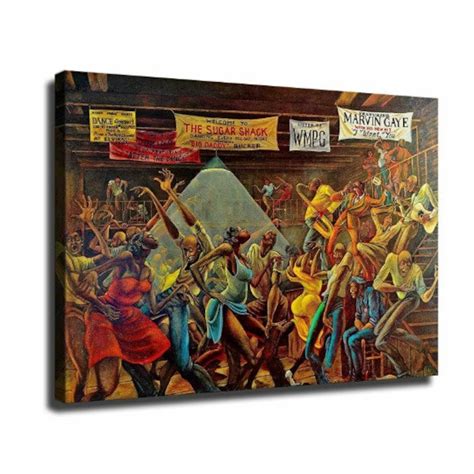 Ernie Barnes created the painting The Sugar Shack in the 1970s. It