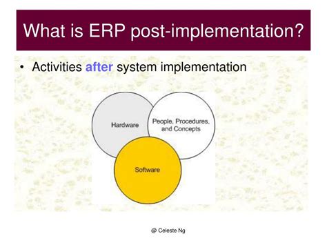 Enterprise Resource Planning ERP Pre And Post Implementation