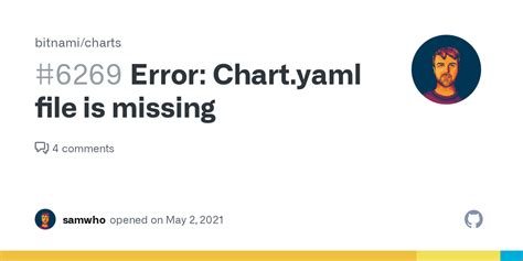 Error: Chart.yaml File Is Missing