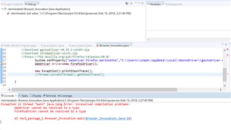Error Can't Connect To Webdriver