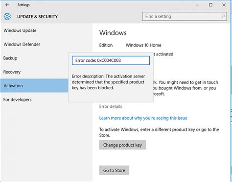 Solusi Mudah! Cara Mengatasi Error Code 0xc004c003 di Windows 10 Pro  