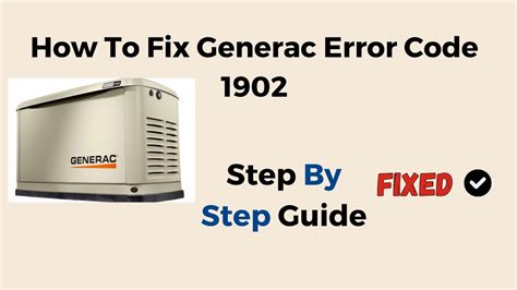 error code 1901 generac