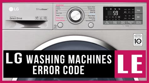 LG Washer Error Code DE/DS